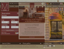 Tablet Screenshot of hotelmorgana.com